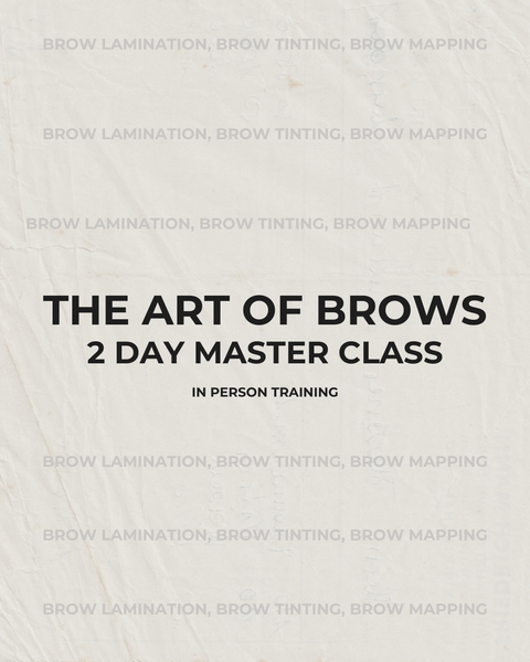 (2 Day) Art Of Brows Master Class- Brow Lamination, Brow tinting, Brow Mapping