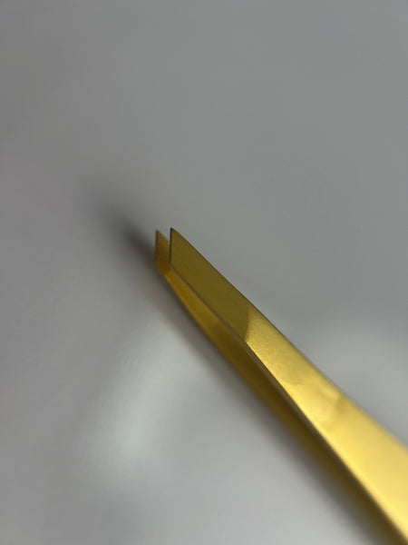 Precision Pro  Gold Matte Eyebrow Tweezer Set